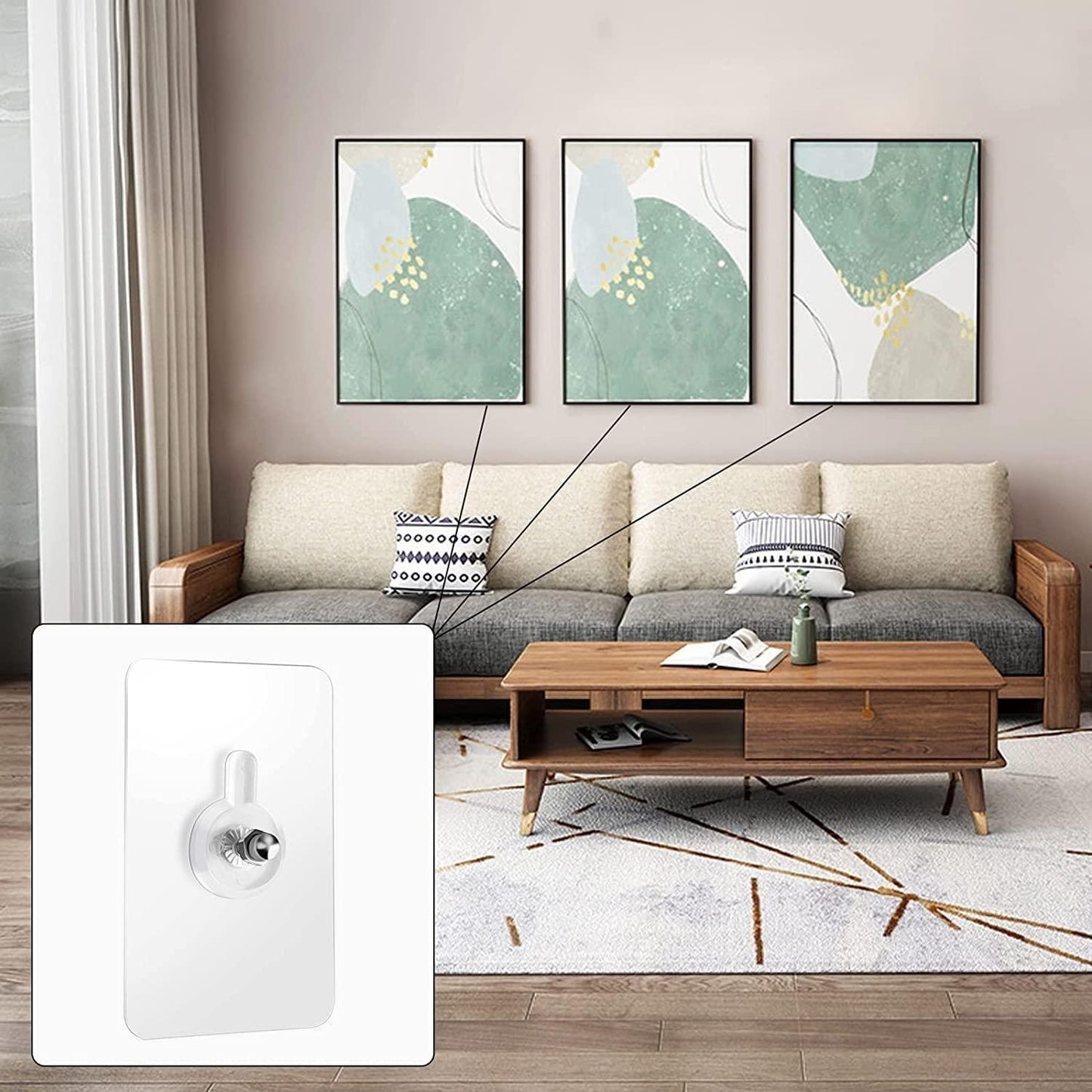 Wall Mount Screw Hooks for Kitchen Bathroom Bedroom Heavy-Duty