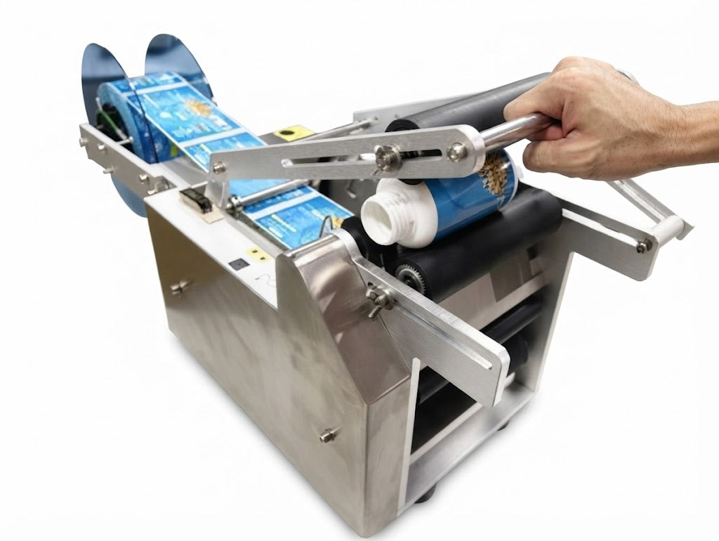 Round Surface Labeling Machine – Automatic Round Bottle Label Applicator