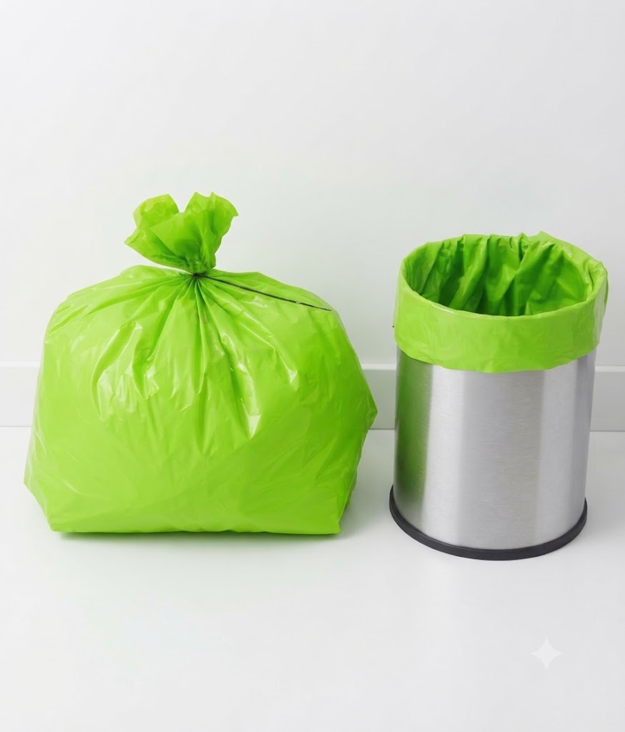 Green Garbage Bags – Durable, UV Protected Waste Disposal Bags