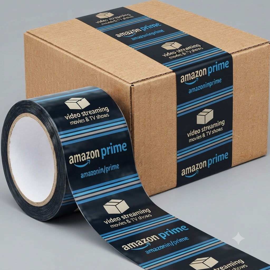 Amazon Prime BOPP Packing Tape for Corrugated Boxes & Premium Shipping Packaging