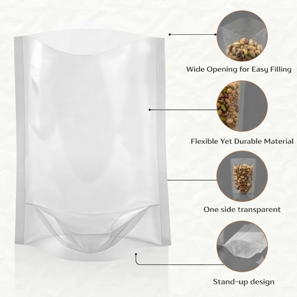 Plastic Free SUP Pouches Without Zipper for Sustainable Packaging ..