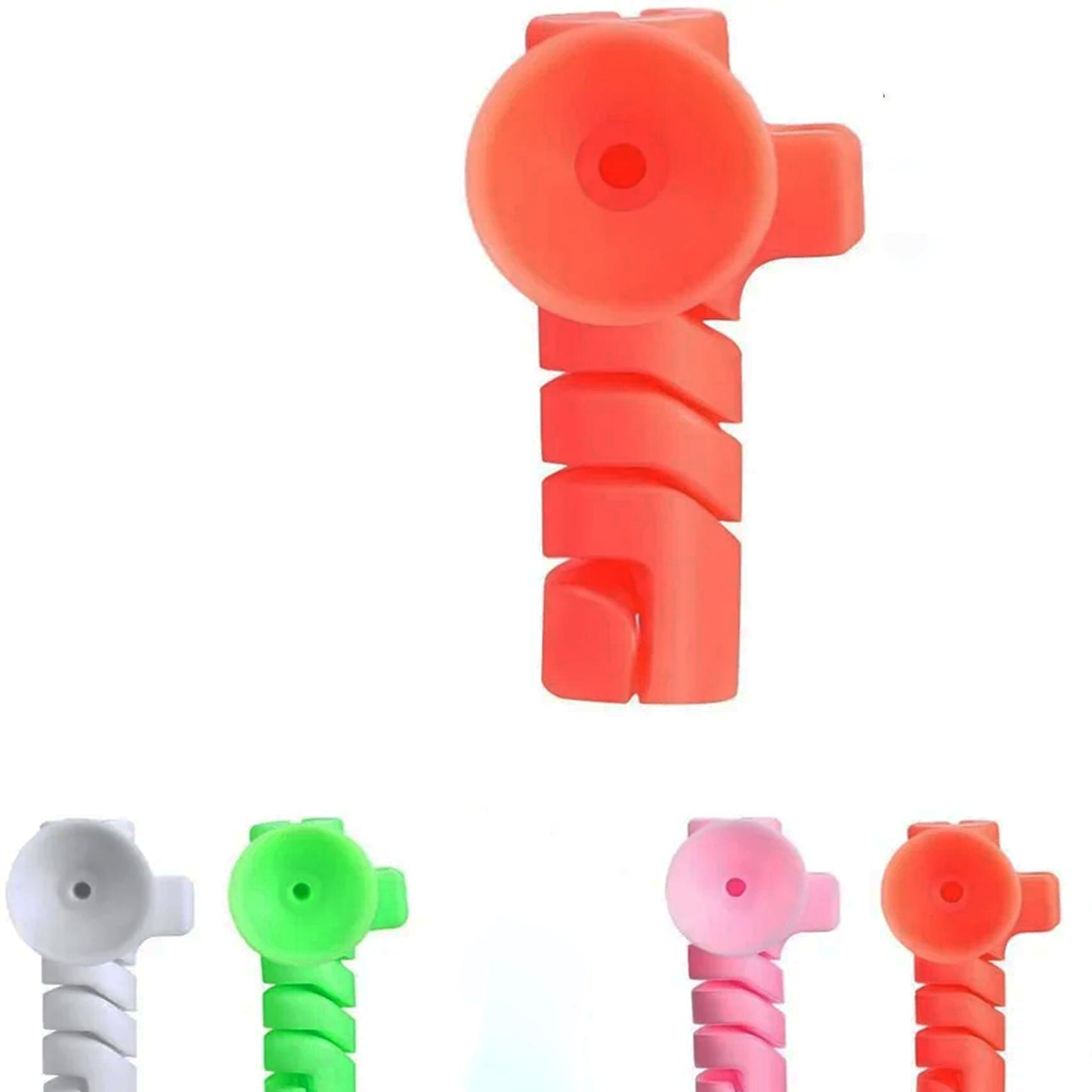 Cable Cord Protector Saver With Suction End 4 Pcs Set