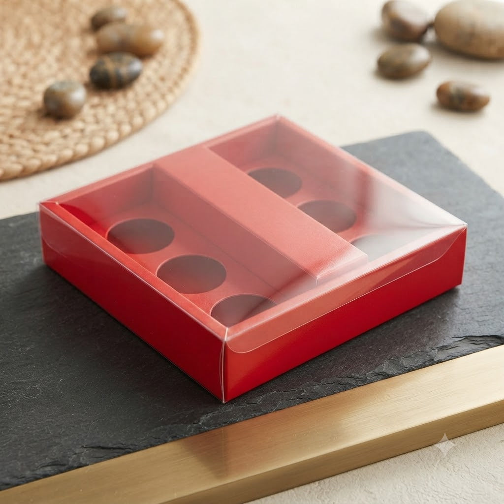 Chocolate Gift Box with PVC Cover & Cavity Tray