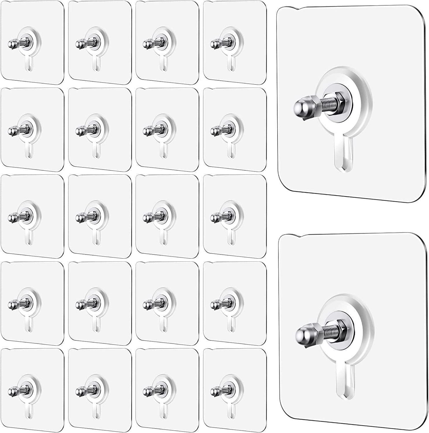 Wall Mount Screw Hooks for Kitchen Bathroom Bedroom Heavy-Duty