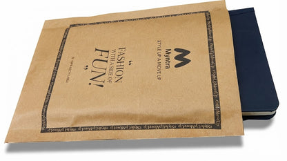 Myntra Branded Paper Shopping Bags with Protective Coating – 75 GSM