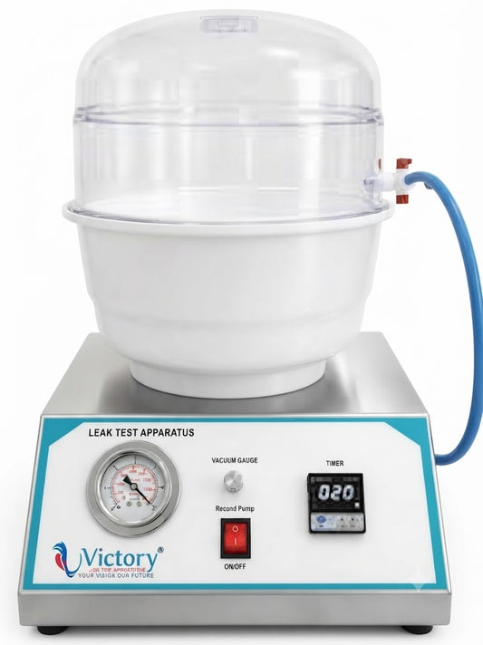 Vacuum leak tester for PET bottles and rigid containers