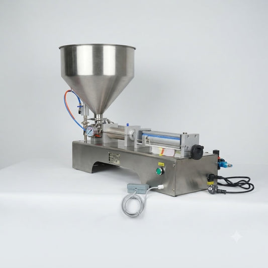 Semi Automatic Piston Paste Filling Machine for Thick Liquid and Viscous Products