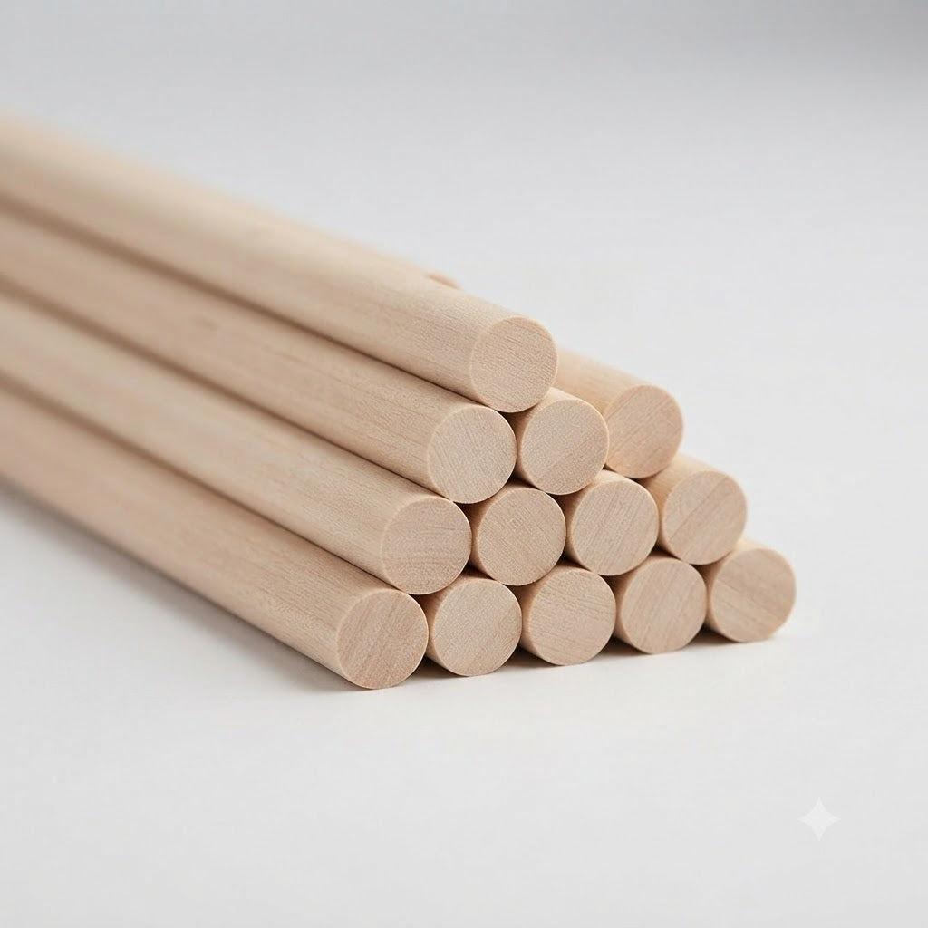 Bamboo Dowel Rods for Crafting, Baking & Decorative Applications,,,,