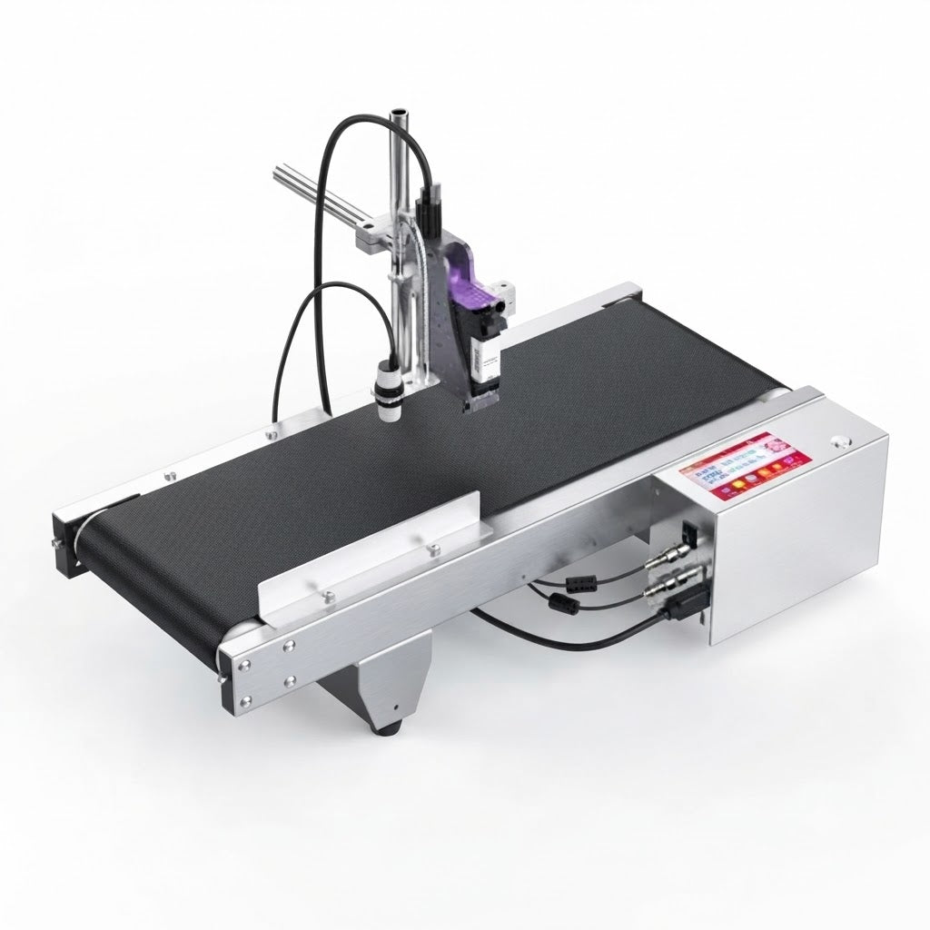 Inkjet Printer Conveyor Belt – Industrial Coding & Printing Conveyor System