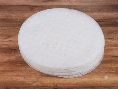 Round Butter Paper Sheets for Baking, Cake Mould Lining & Food Preparation