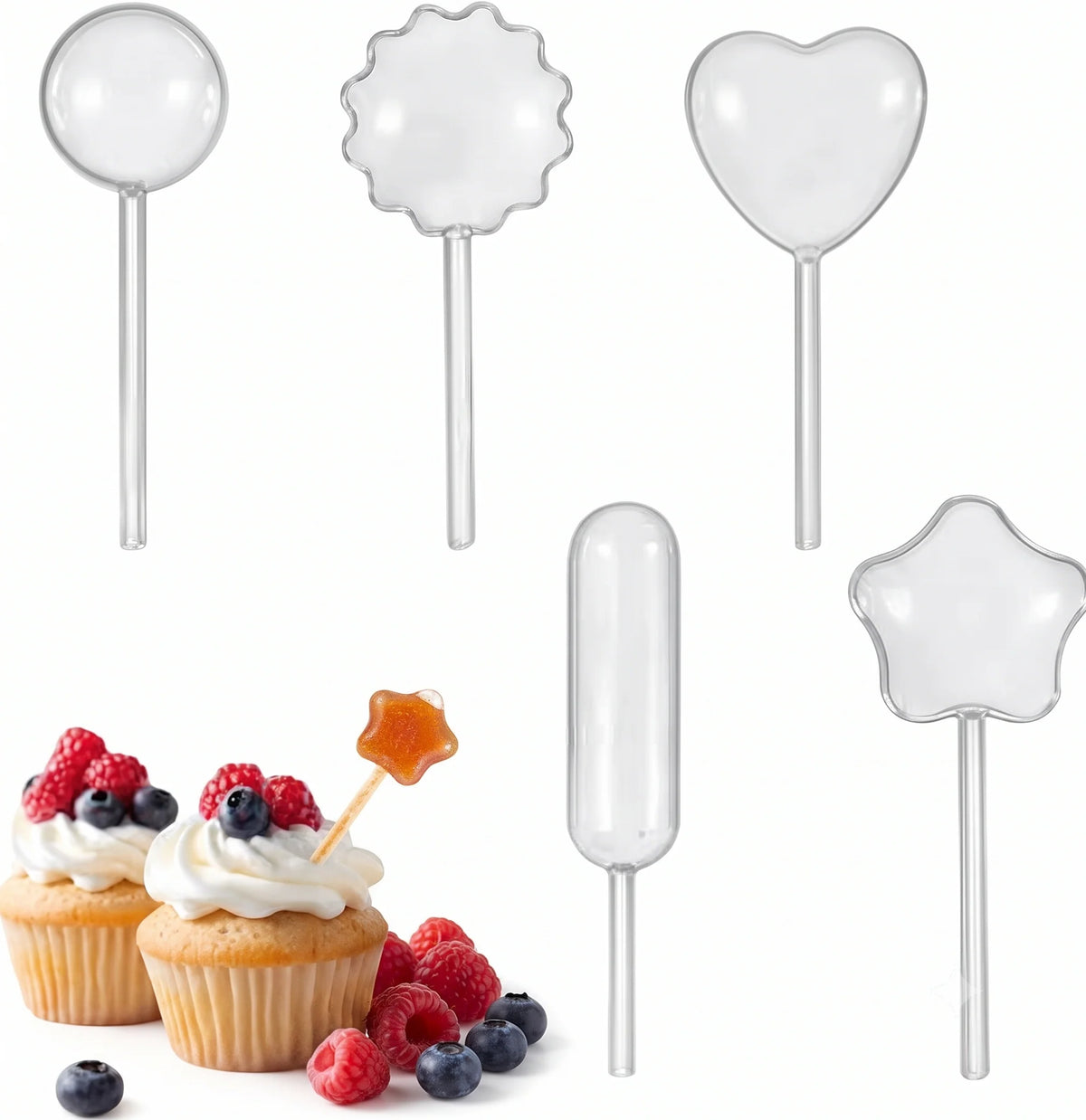 Fillable Dessert Pipettes for Cake, Dessert & Beverage Decoration