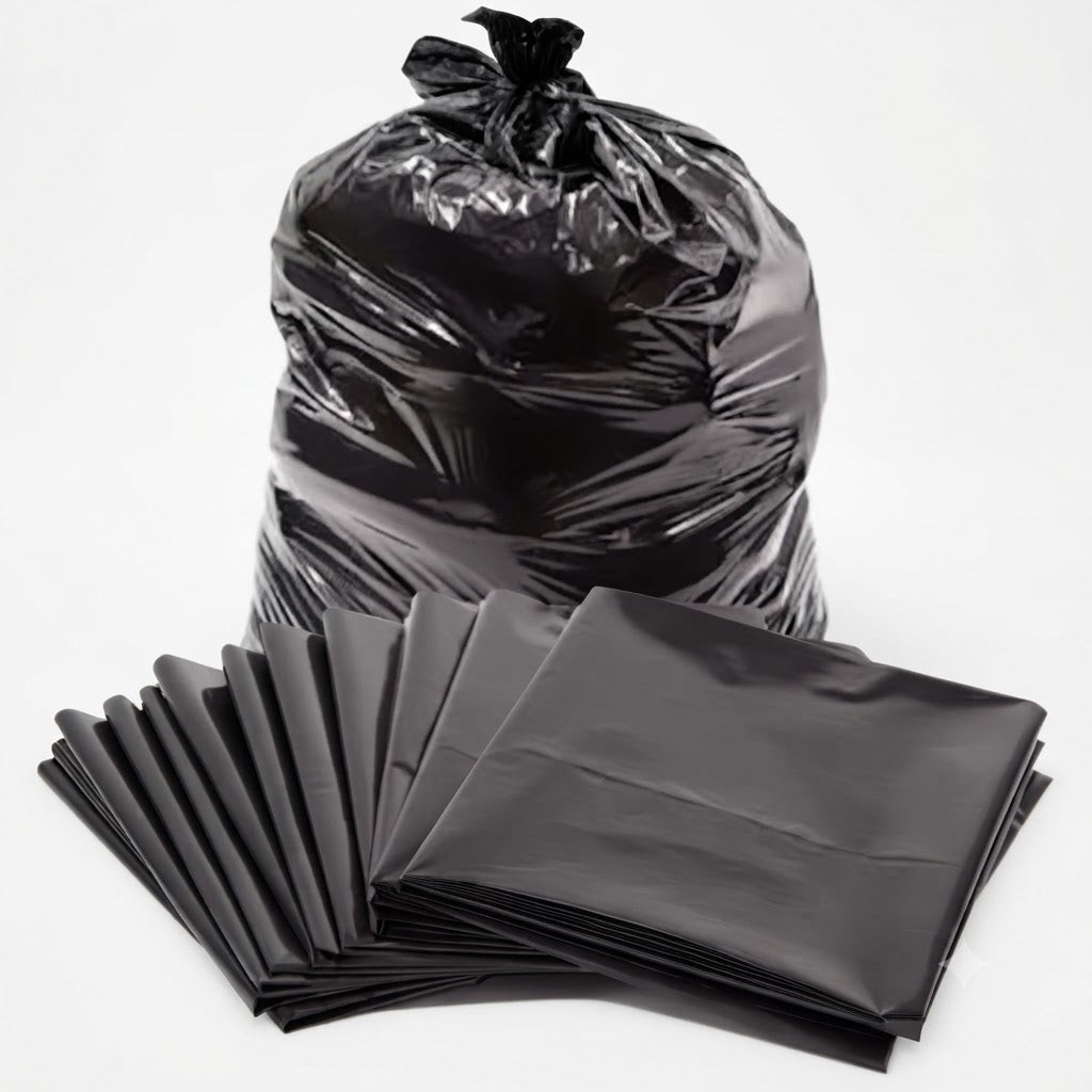 Black Garbage Bags – Durable, UV Protected Waste Disposal Bags....
