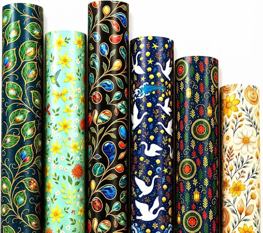 Textured Pattern Gift Wrapping Paper Sheets for Premium Gift Packaging