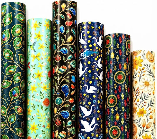 Textured Pattern Gift Wrapping Paper Sheets for Premium Gift Packaging