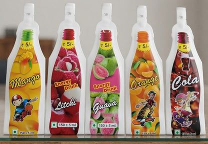 Bottle Shape Pouch for Liquid Packaging, Beverage Packaging & Product Presentation