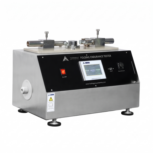 Folding endurance tester for paper and paperboard durability testing