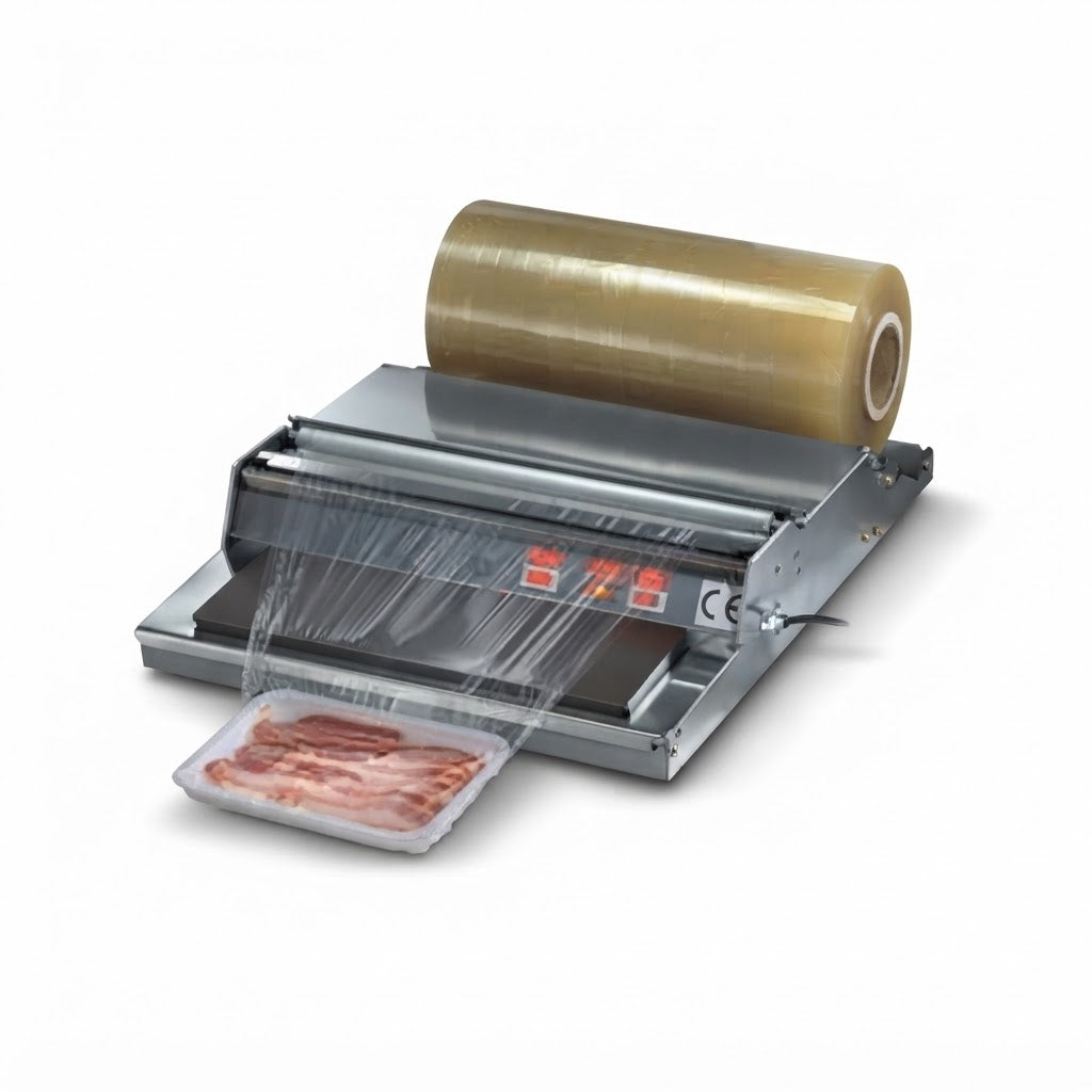 Tray Wrapping Machine STW450 – Stainless Steel Food Packaging Machine