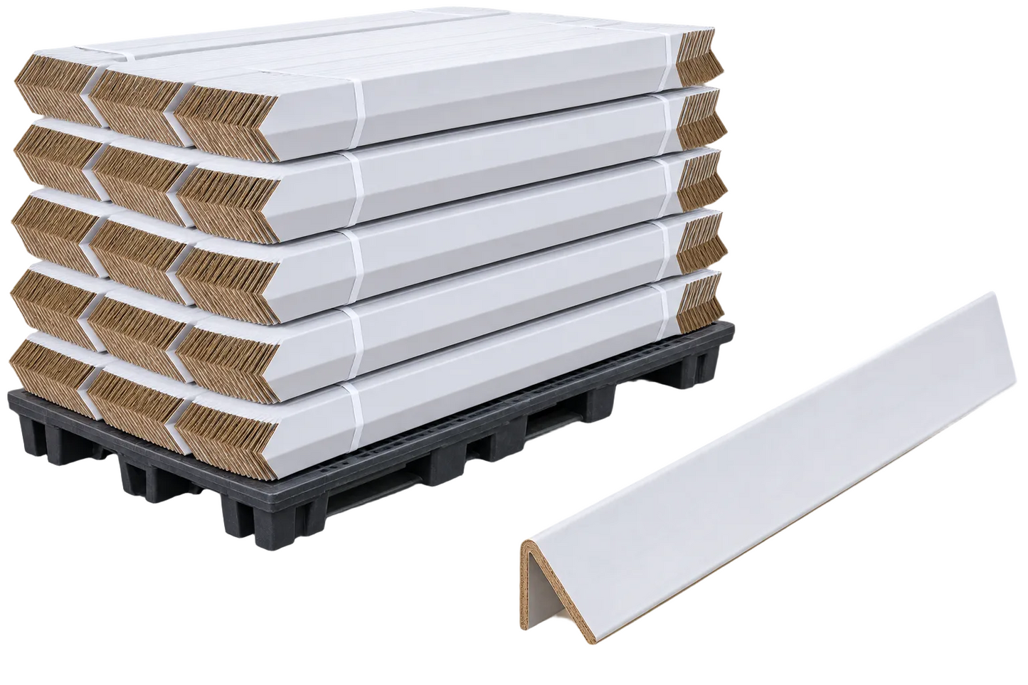 White Angle Boards Edge Protectors