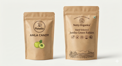 Custom Printed Kraft Paper Pouch with Stendy Zipper, MOQ 300