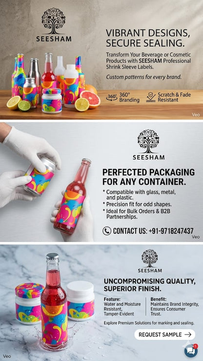 Professional Shrink Sleeve Labels - Secure Sealing & Marking
