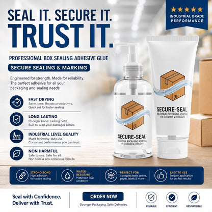Professional Box Sealing Adhesive Glue - Secure Sealing & Marking