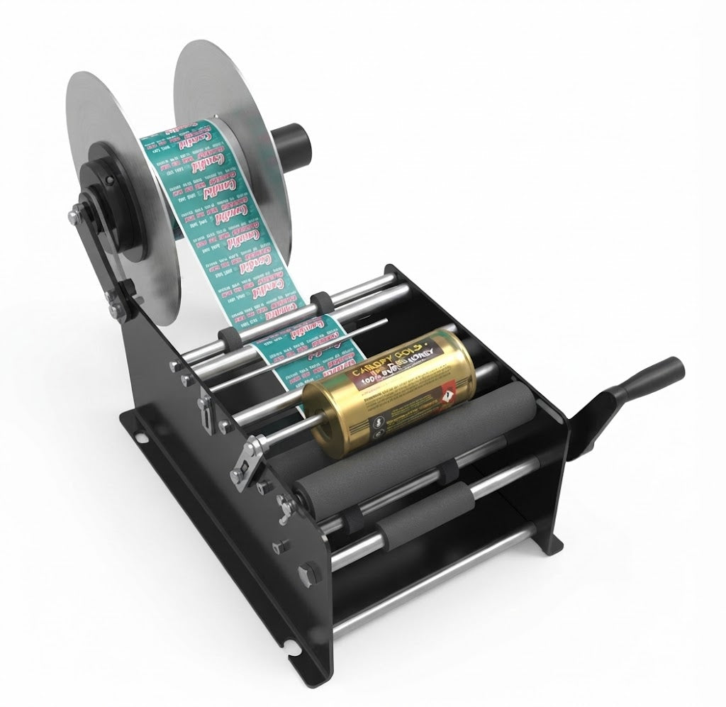 Manual Labelling Machine for Bottles, Jars & Product Containers