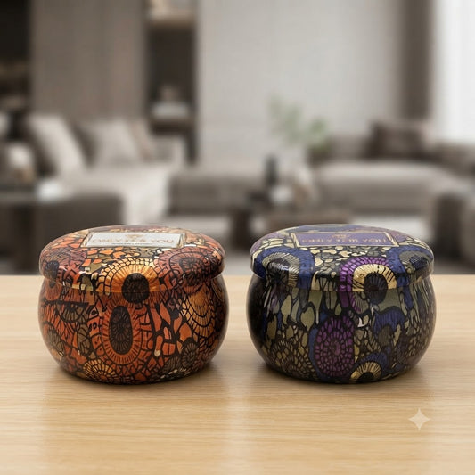 Matka Shaped Metal Tin Box with Lid