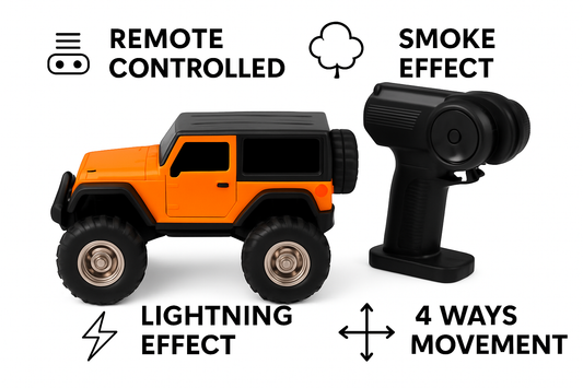 Rechargable Kids Remote Controlled Thar with Smoke and lightning effect