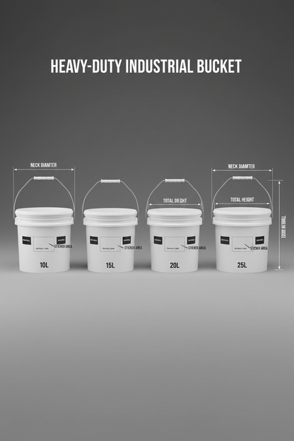 Heavy-Duty Industrial Buckets (Large)