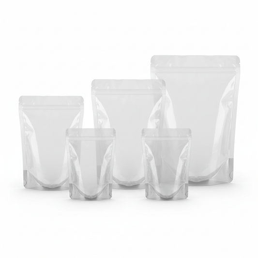 Transparent Clear Zipper Stand Up Pouches