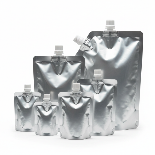 Aluminium Foil Spout Pouches 10mm Spout