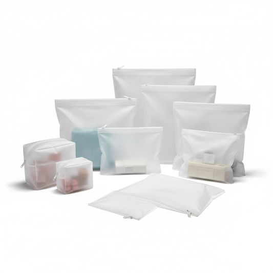 Eva Frosted Slider Zipper Bags 70 microns