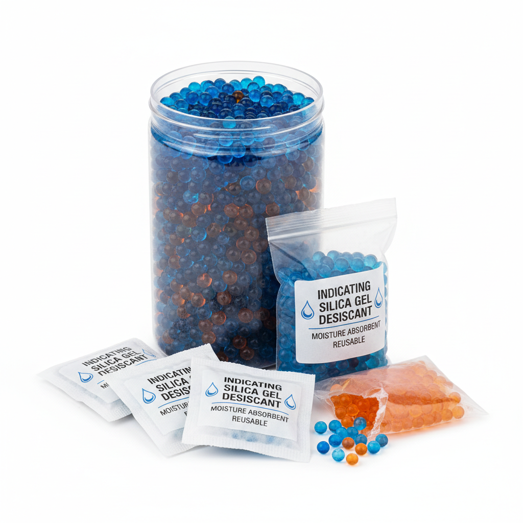 Indicating Silica Gel Beads - Moisture Absorbent Desiccant