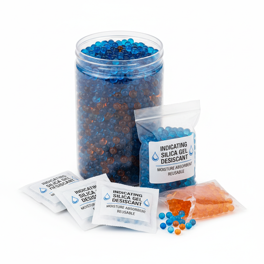 Indicating Silica Gel Beads - Moisture Absorbent Desiccant