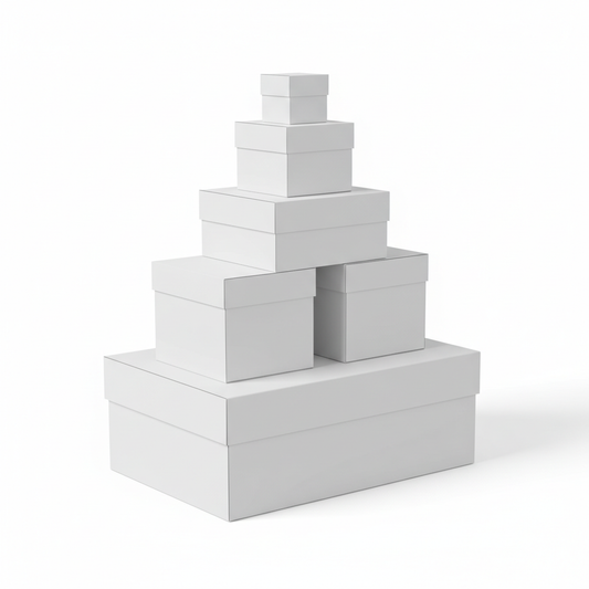 White Color Self Locking Foldable 230 GSM Duplex Hard Box
