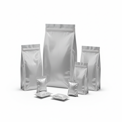 Aluminium Foil Stand Up Pouches Without Zipper