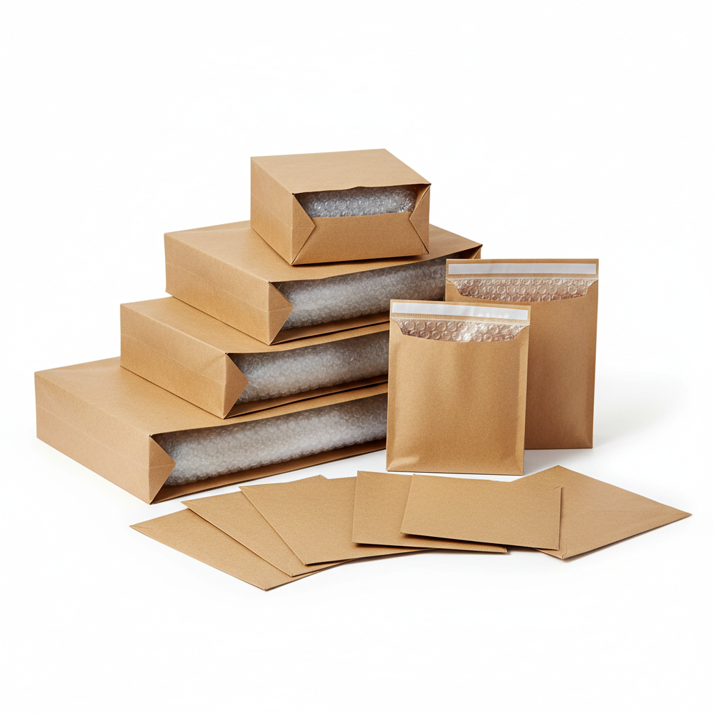 Plain Paper Bubble Courier Bags