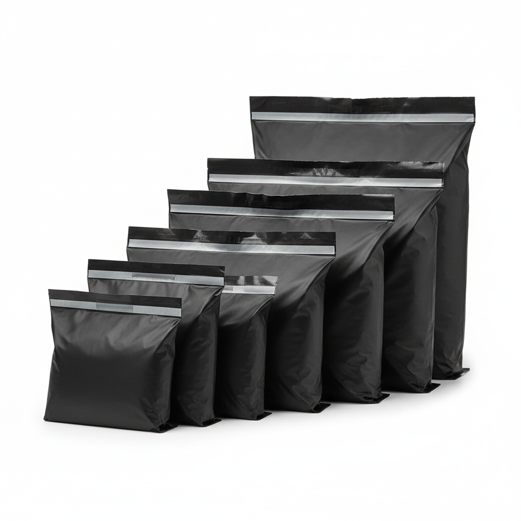 Black Color Courier Bags