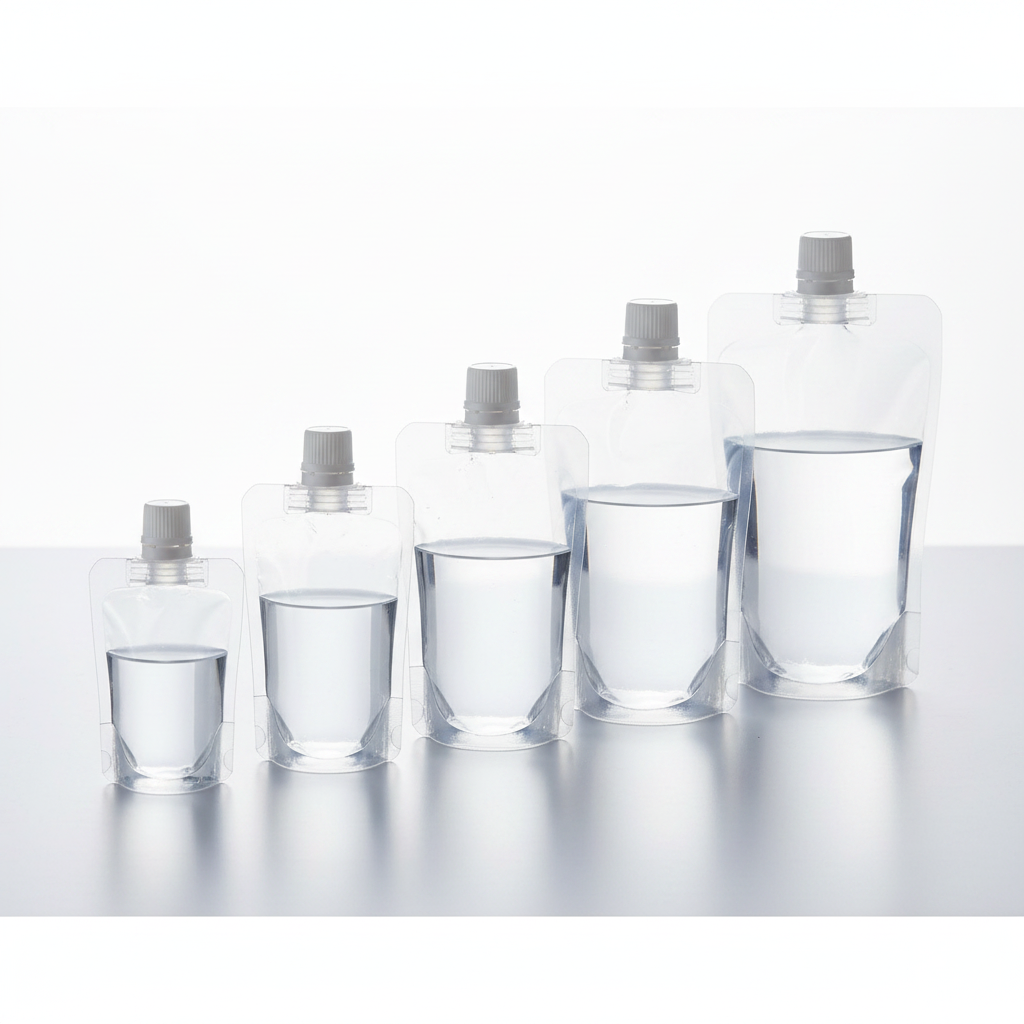 Clear Transparent Spout Pouches 10mm Spout