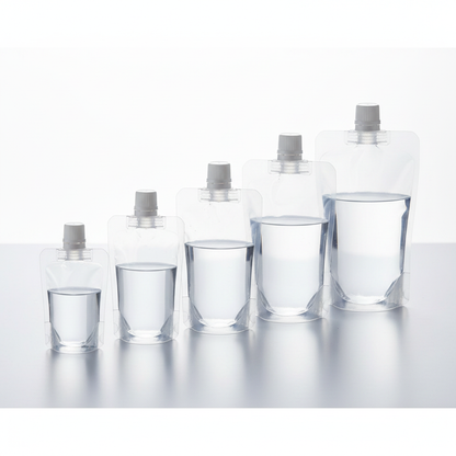 Clear Transparent Spout Pouches 10mm Spout