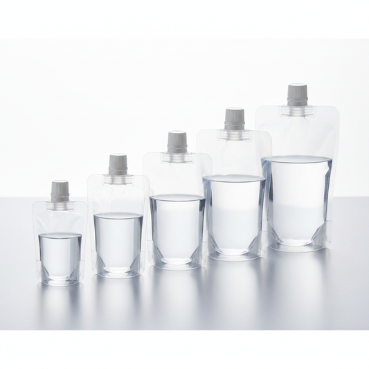 Clear Transparent Spout Pouches 10mm Spout