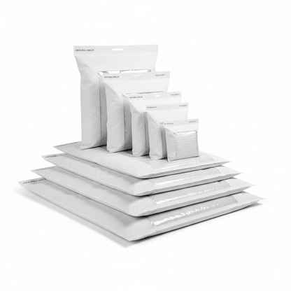 Plain Bubble Courier Bags with POD Jacket 70 GSM Air Bubble