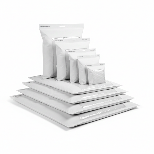 Plain Bubble Courier Bags with POD Jacket 70 GSM Air Bubble