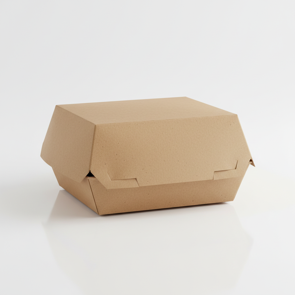 Industrial Grade Kraft Burger Box for Business Logistics - Seesham