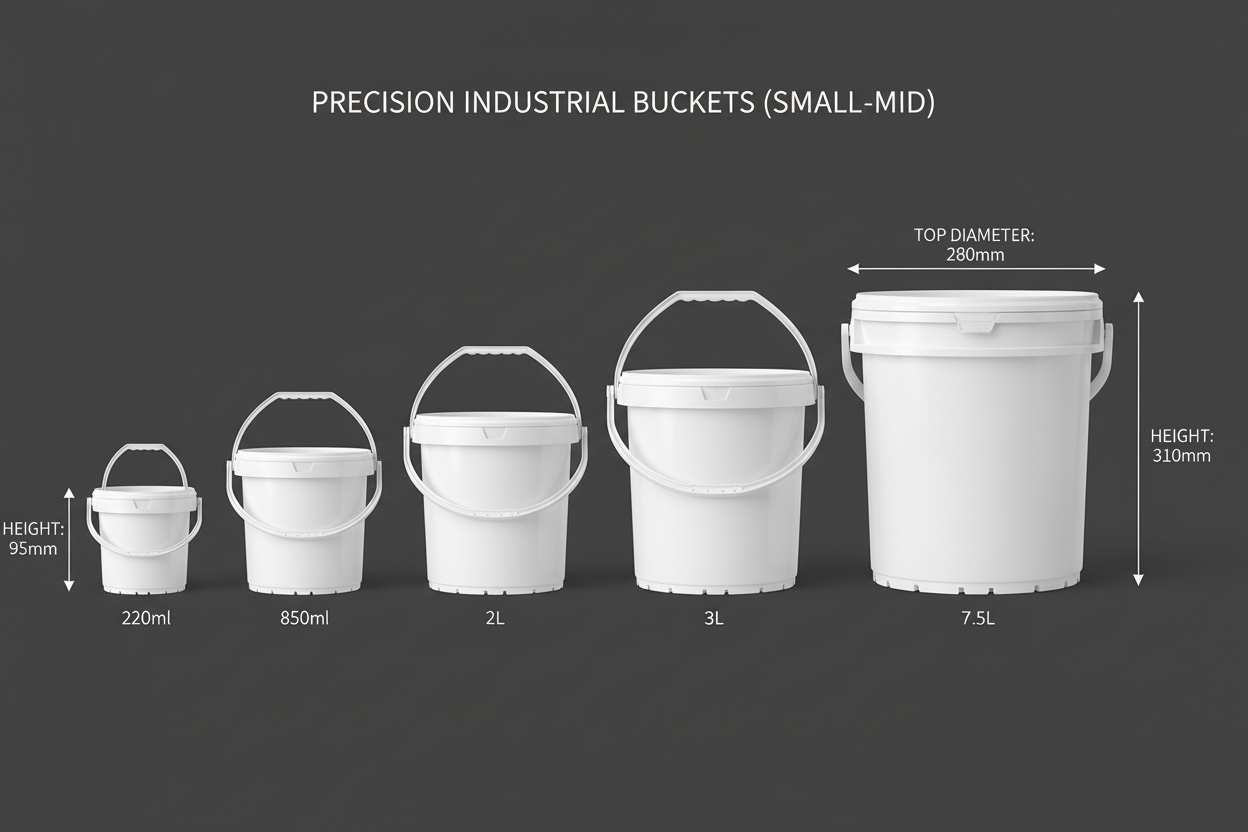 Precision Industrial Buckets (Small-Mid)
