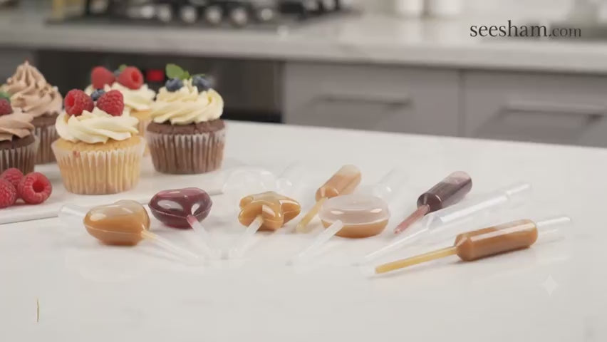 Fillable Dessert Pipettes for Cake, Dessert & Beverage Decoration...