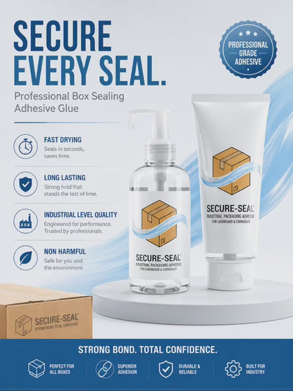 Professional Box Sealing Adhesive Glue - Secure Sealing & Marking