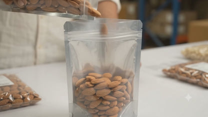 Clear Transparent Stand-Up Pouches With Zipper | Resealable Packaging
