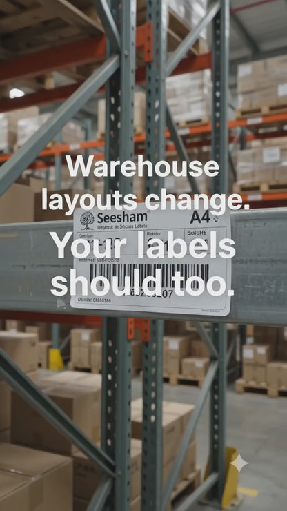 Magnetic Warehouse Labels (Standard Size)