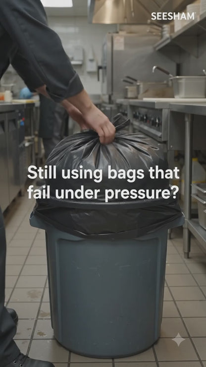Premium Heavy Duty Garbage Bags - Durable Packaging Solution | Pack of 30